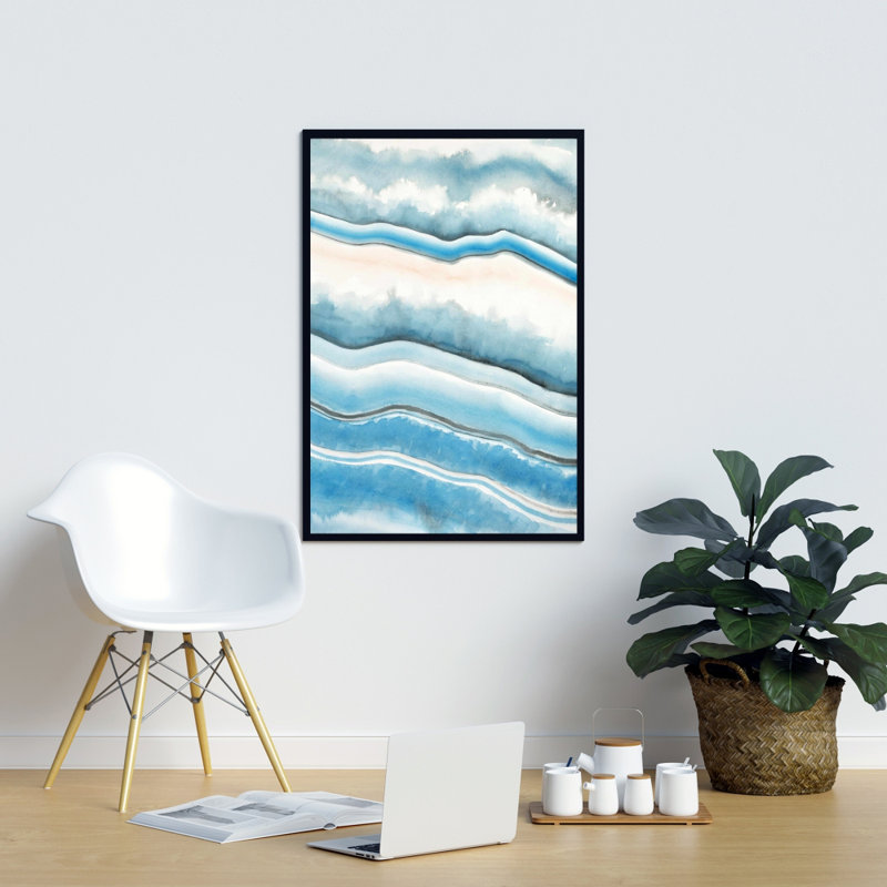 Textured Geode Print On Canvas