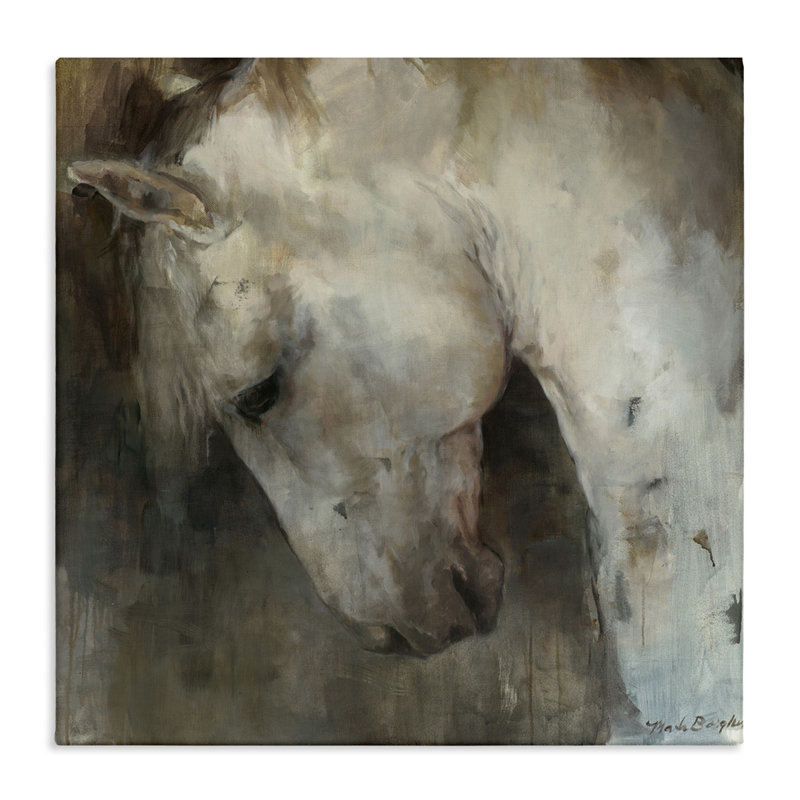 Art sur toile, "Rustic Horse" par Marilyn Hageman, H 30 po x l 30 po