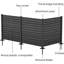3-Panel Vinyl Privacy Screen – 48" H X 50" W, -Like, 11" Steel Stakes, For AC/Trash/Pool Equipment-125124940