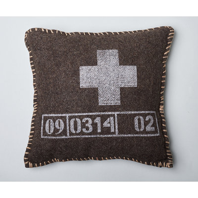 Coussin en coton hunter