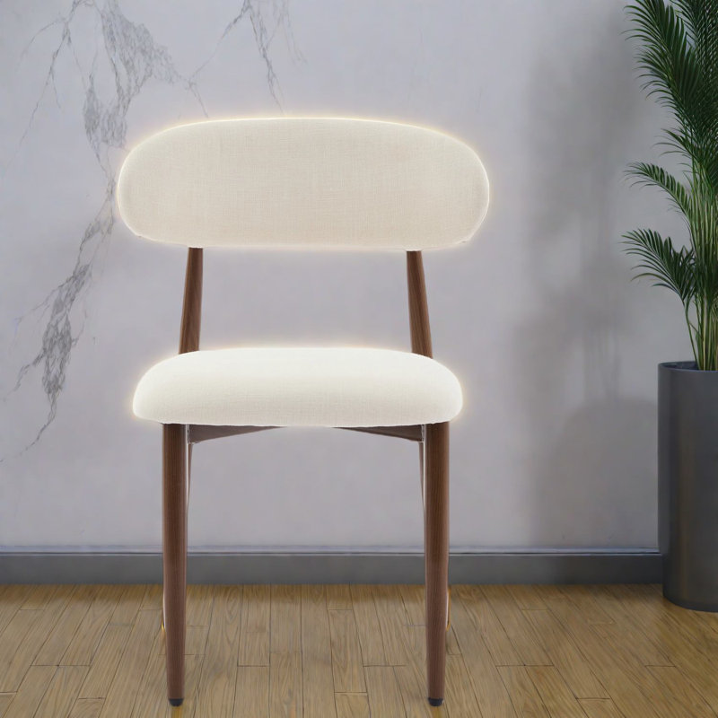 Chaises de salle à manger confortables en métal, conception rembourrée moderne pour la cuisine