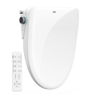 iliD Smart Bidet Toilet Seat, Electric Elongated Ecoseat with Four Cleaning Modes, Adjustable Angle and Pressure, Remote Control, Slow Close Lid, Easy Installation