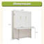 Lit escamotable vertical escamotable grand format facile à assembler avec bureau, pieds automatiques pour hôtel et salon