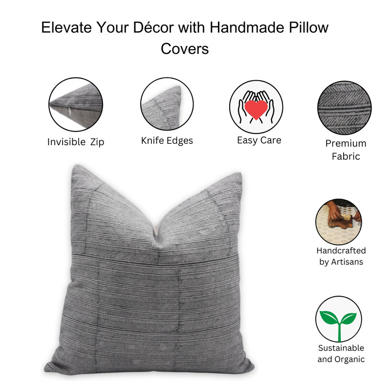 Linen Lumbar Pillow Cover, 14" x 20"