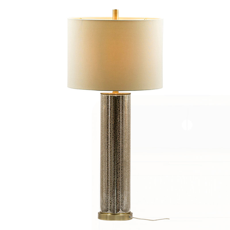 Lampes de table modernes, Harwich, Blanc et or, H 35 po x l 16 po x P 16 po, Blanc et or