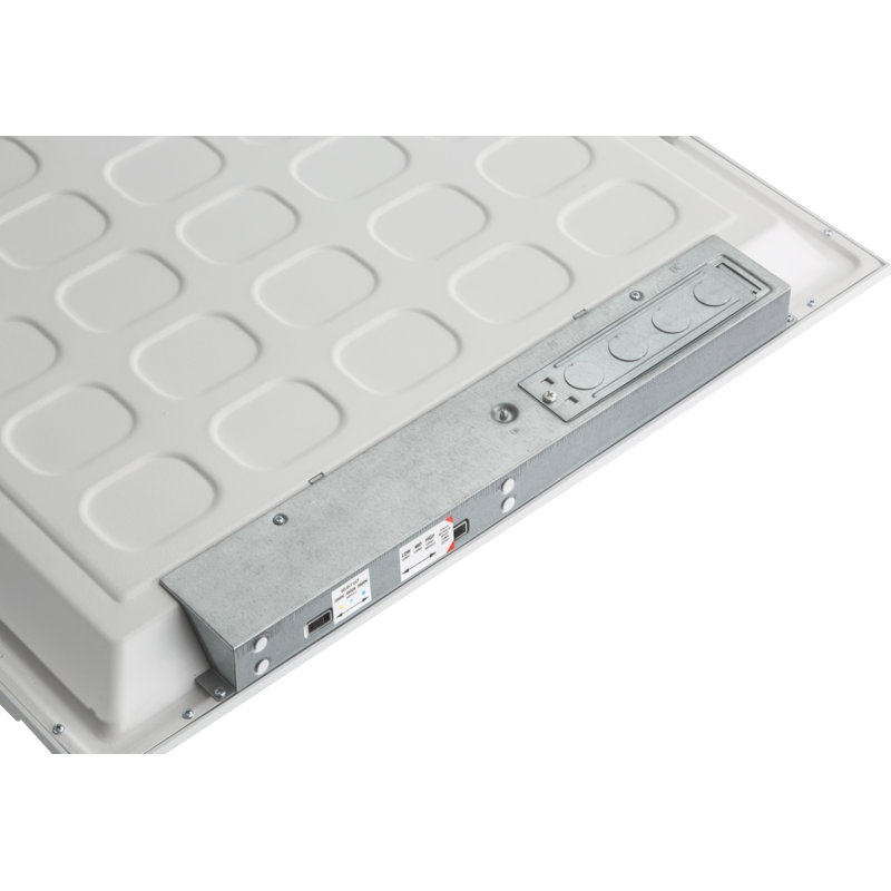 Adjustable White Aluminum LED Flat Panel Ceiling Light