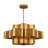 Lillard 12-Light 3-Tier Gold Chandelier With Gold Leaf Interior