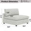 Fauteuil d'appoint rembourré de 38,6 po de largeur-2018736497