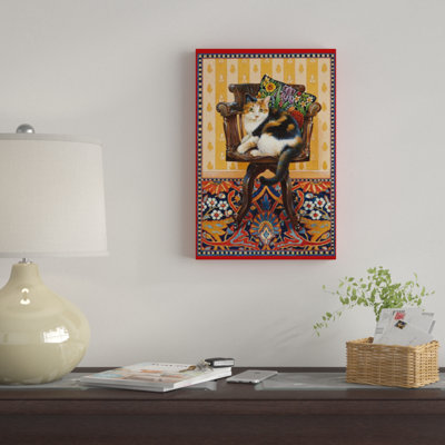 «Becky on My Father's Desk Chair», impression sur toile