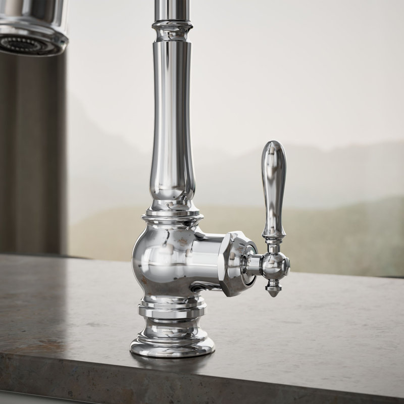 Artifacts® Pull Down Bar Faucet with Accessories, Polished Chrome