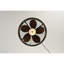 Ventilateur de plafond d'extérieur de 20 po avec télécommande. Avec lumière, 5 pales en ABS ABS, moteur à courant continu silencieux à 6 vitesses, ventilateur de plafond réversible à hauteur réglable (3 pièces), pour une utilisation extérieure - ampoules incluses (noir mat)