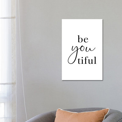 Beyoutiful by Nouveau Prints - Wrapped Canvas Gallery-Wrapped Canvas Giclée