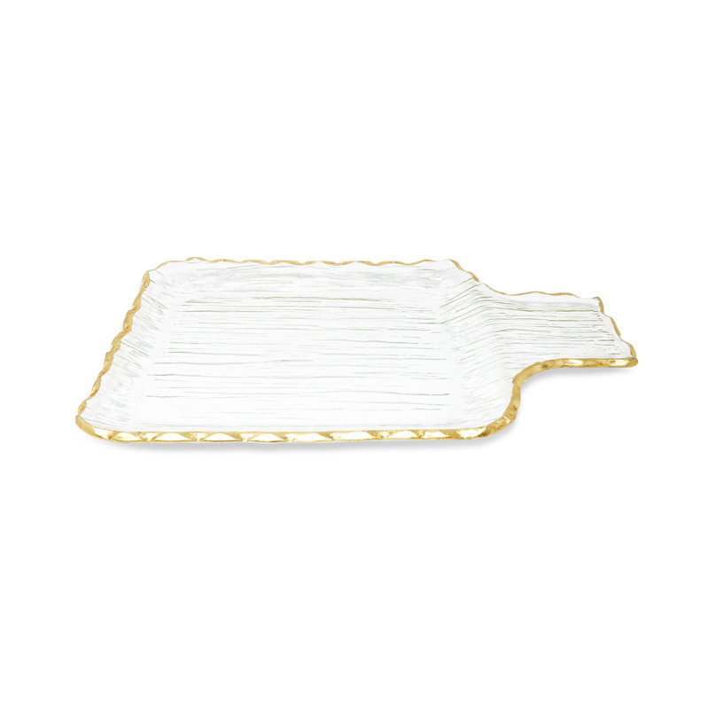 Glass Tray, 1" H x 13" W x 8" D