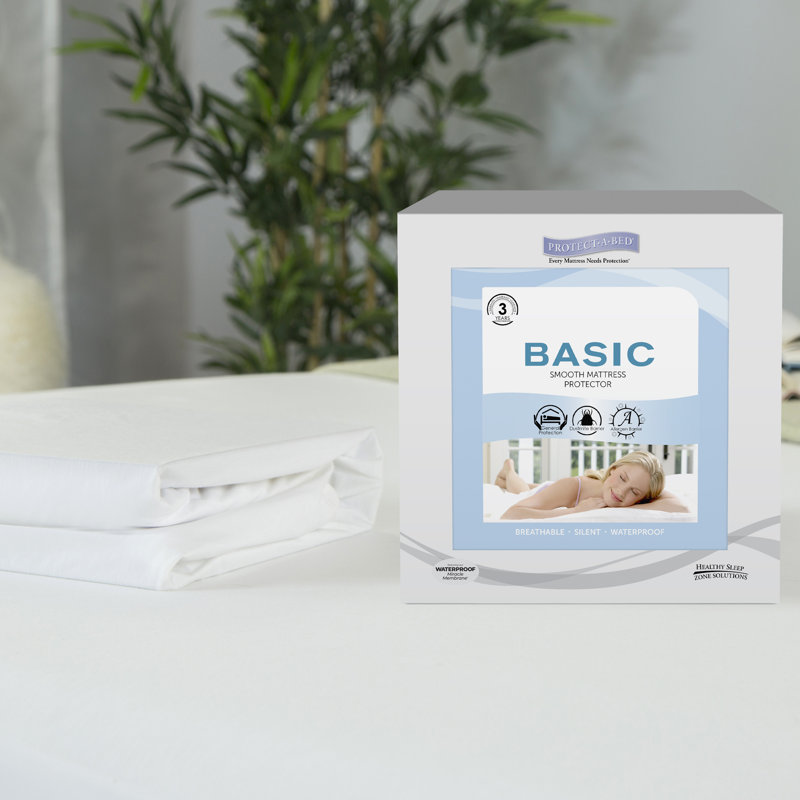 Housse de protection pour matelas ajustée, imperméable et hypoallergénique de base, Très grand
