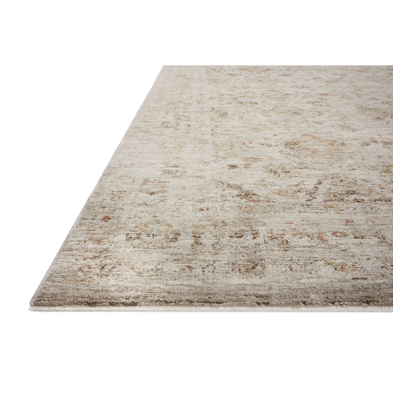 Beige and Spice Synthetic Square Area Rug, 18" x 18"