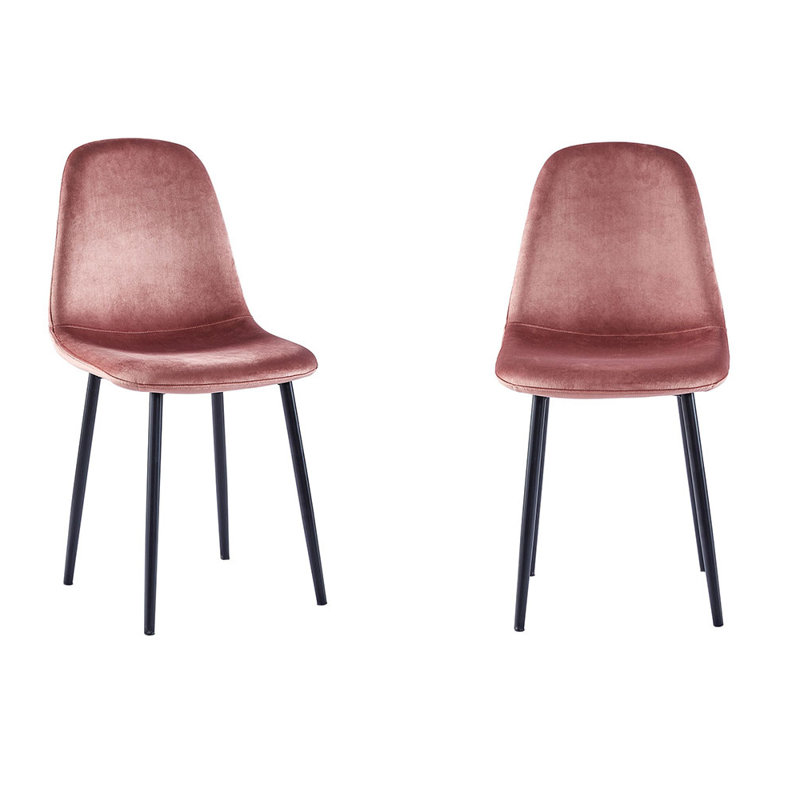 Upholstered Side Chair, Blush