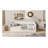 White Solid Wood Daybed with Trundle and Two Storage Drawers