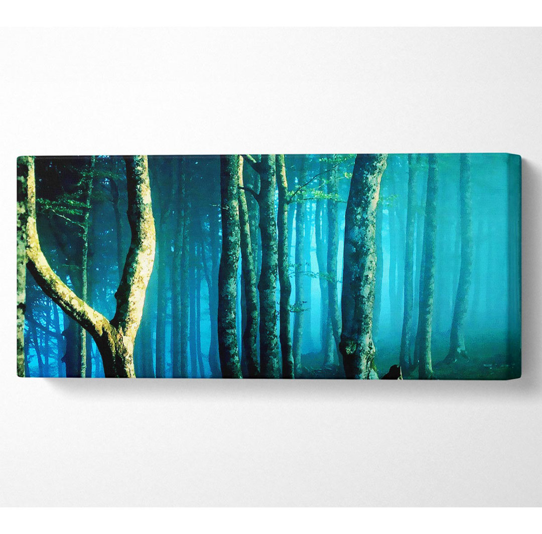 Midnight Blue Forest - Kunstdrucke auf Leinwand