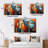 Cleoda " Cubism Geometric Portrait X " 3 Piece Art Graphic Art Print