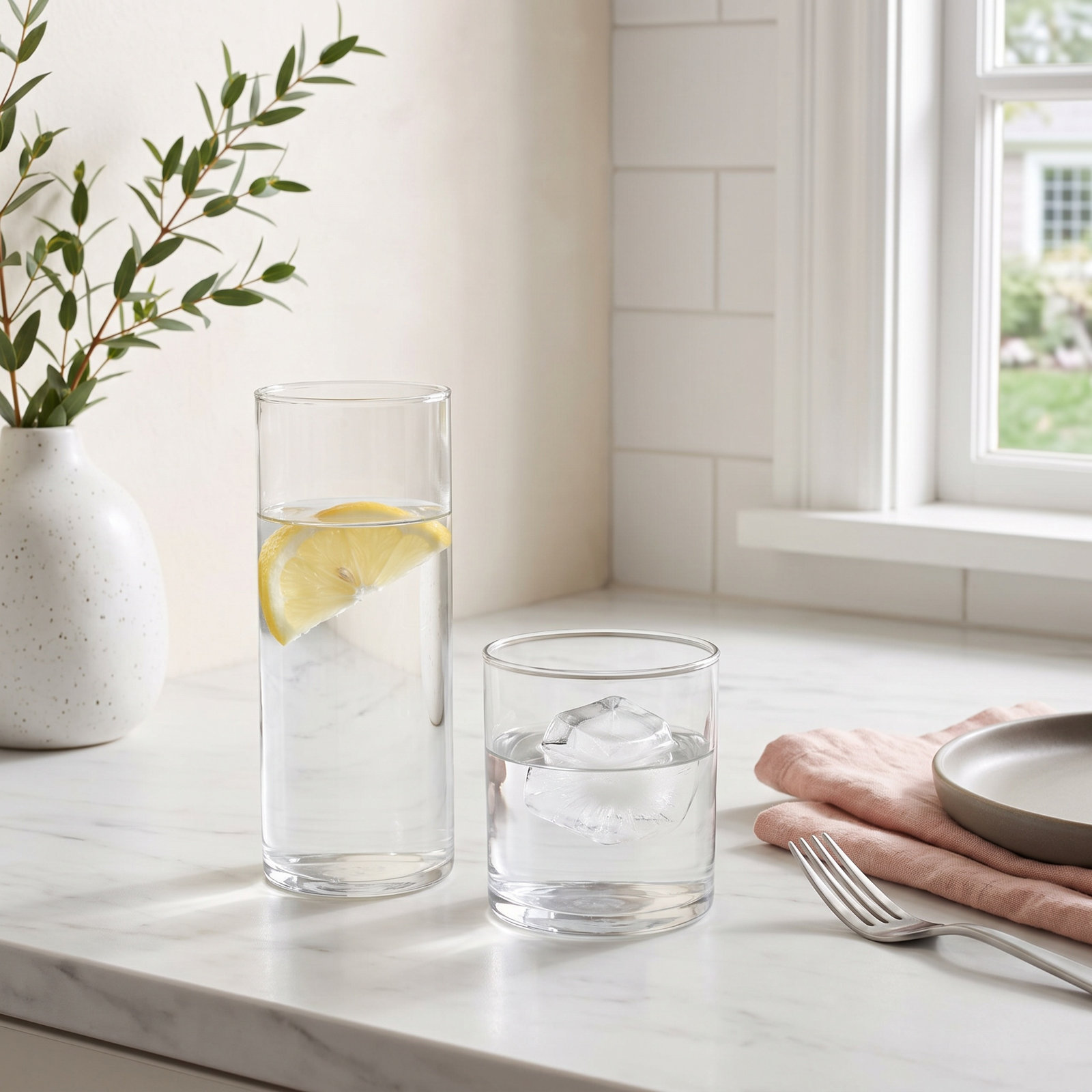 Miles 16-Piece Tumbler and Rocks Glass Set