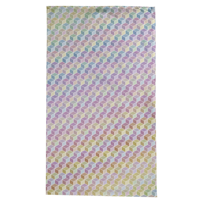 Nappe cubique Avicia, Arc-en-ciel pastel foncé