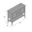 Console en bois massif 42 po-25392539