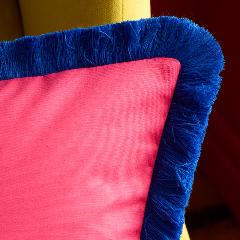 Darling Diagonal Stripe Striped Bright Cushion
