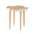 Quatrefoil Solid Wood Tray Top End Table