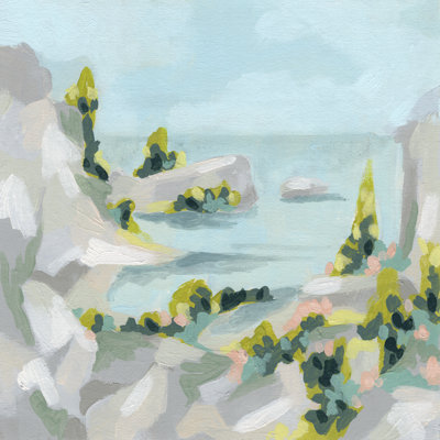 Pastel Cove I by June Erica Vess - Wrapped Canvas Painting