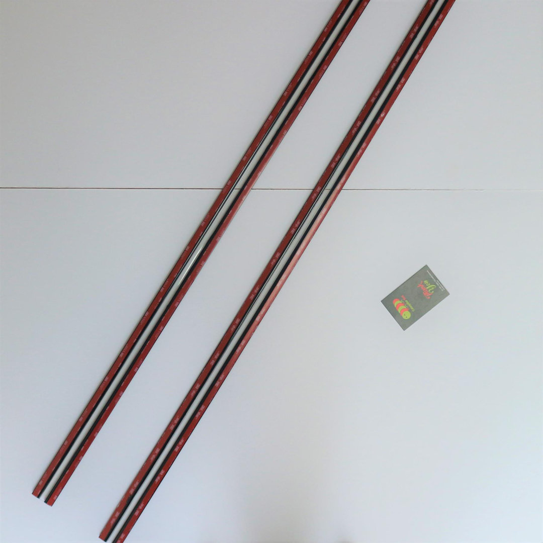 Black 1150mm Acrylic Flexible Hinges - No Glue Required Low Profile Plexiglass, Continuous Acrylic Piano Hinges