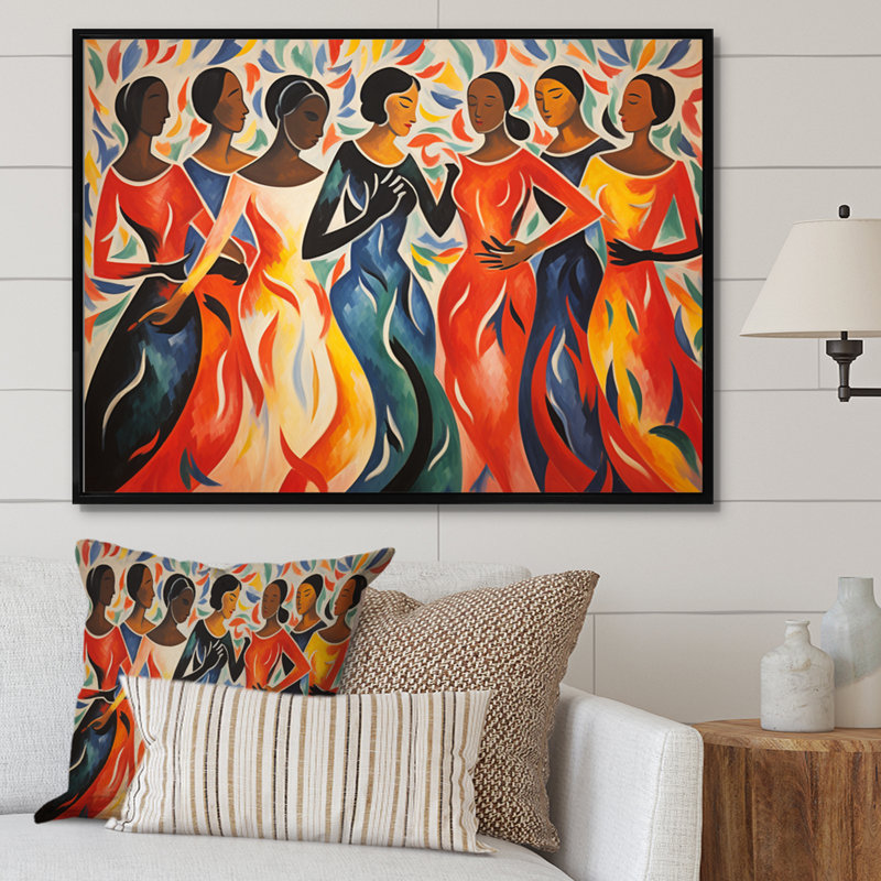 «Master Dance The Dance» par Henri I sur toile, H 12 po x l 20 po x P 1 po, Cadre flottant noir