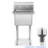 23.5 " L x 23.75 " W Silver Freestanding Service Sink