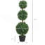 2 pièces / ensemble. Topiaire de buis artificiel, fausses plantes en pot