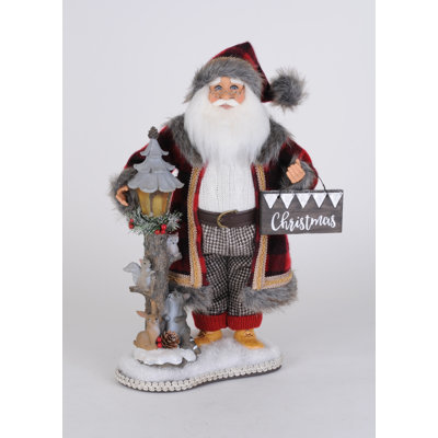 Lighted Forest Friends Santa