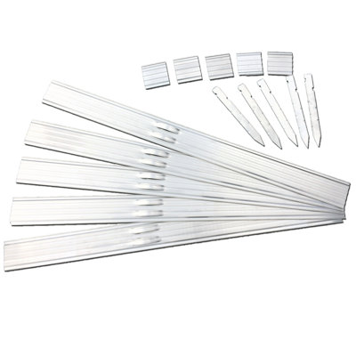 Swift Edge Rust-free Aluminium Garden Lawn & Border Edging - with connecting strips & fixing stakes