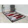 Tapis rouge / gris Adoraim