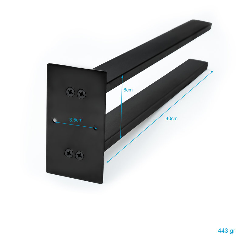 Scheibe Wall Towel Rack, Matt black