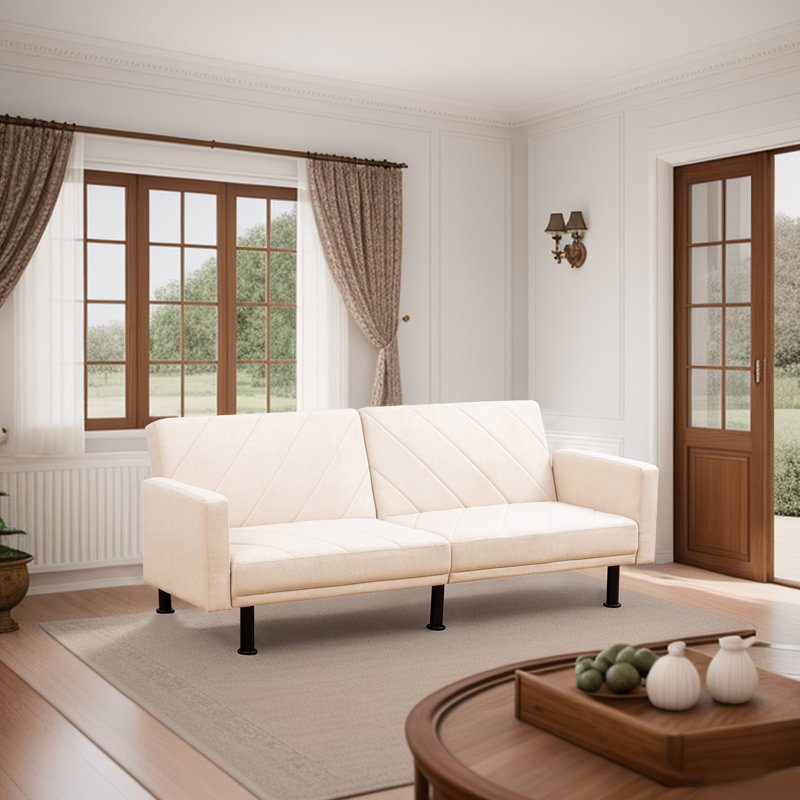 Markeda Upholstered 77'' Sleeper Sofa