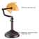 Fallon Vintage Bankers Lamp with Pull Chain Switch Traditional Amber Glass Shade Table Lamp