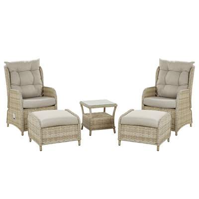 Sighburgh 2 Seater Rattan Conversation Set
