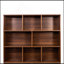 Bibliothèque de 70,87 po de hauteur avec 10 cubes et 3 portes, bibliothèque à 4 niveaux, bibliothèque ouverte avec armoire, rangement à cubes moderne pour le salon et le bureau