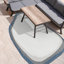Tapis intérieur / extérieur crème / bleu marine Oneva-1381725365