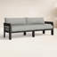 Jackson Outdoor Metal Sofa-96"-Alessi Linen-165673722