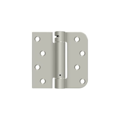 Deltana DSH4SR515-RH 4" x 4" x 5/8" x SQ Spring Hinge, UL Listed in Brushed Nickel