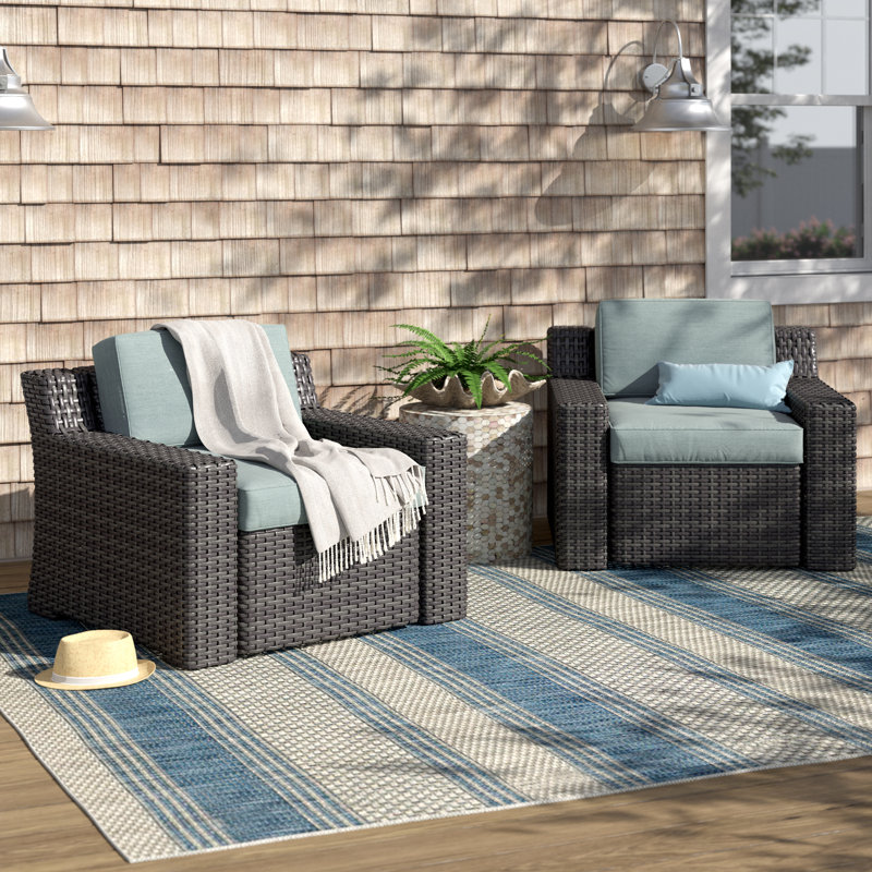 Reinhardt Wicker Outdoor Lounge Chair