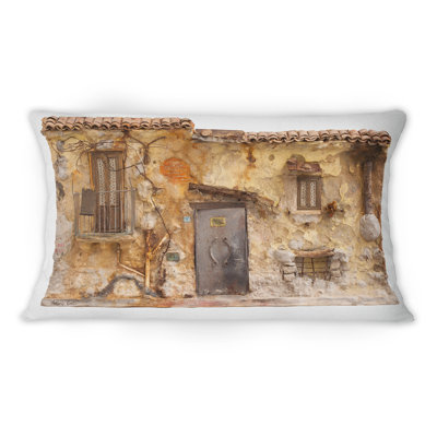 Coussin décoratif à dessin d'art pour enfants, "S Croquis de la vieille Europe III"