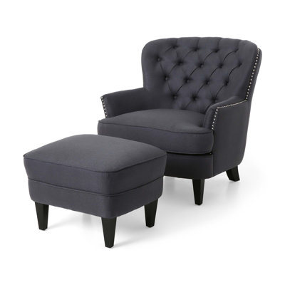 Club Chair With Ottoman
