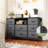 Alfie-Thomas Steel 8 - Drawer Dresser-679450393