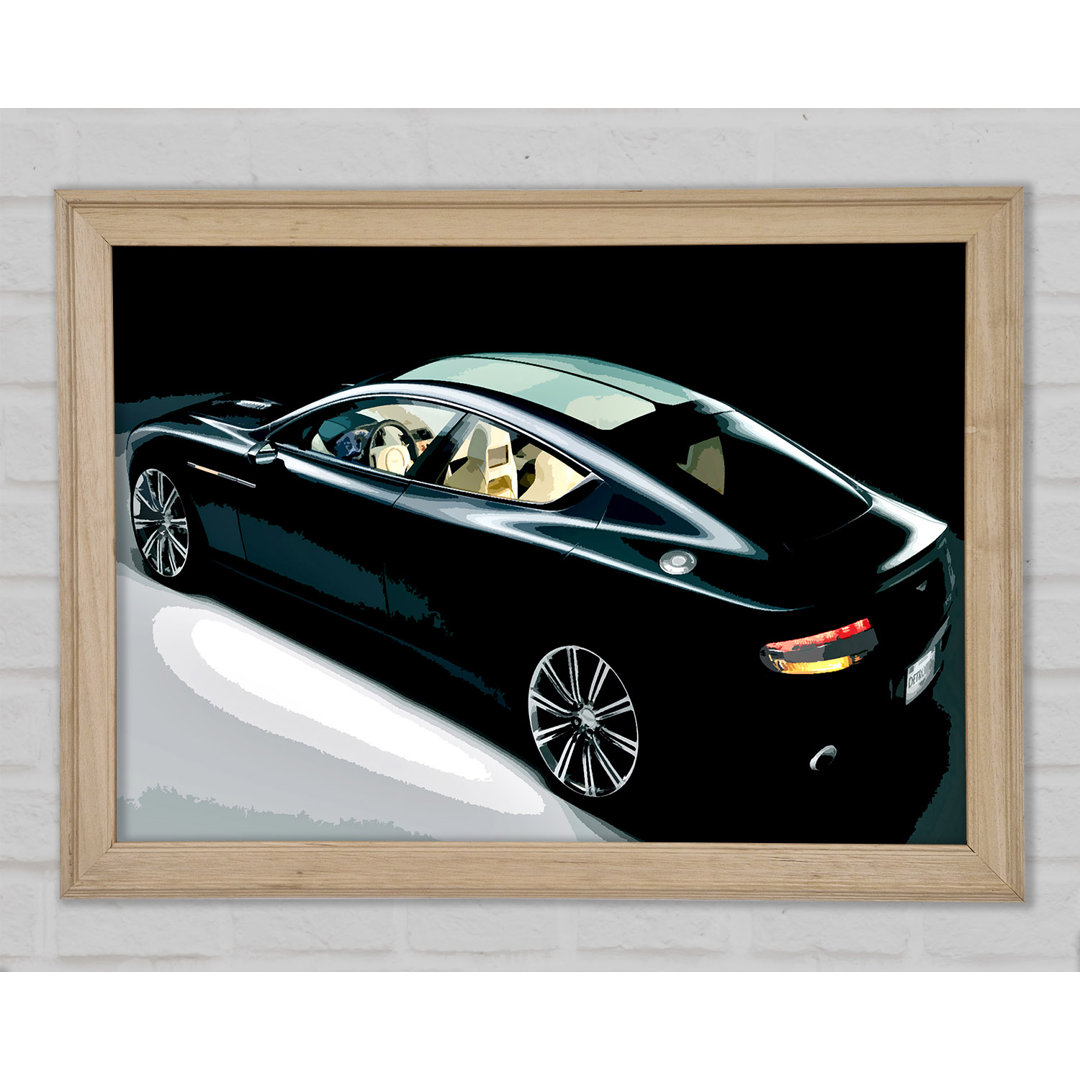 Aston Martin Vantage Schwarz - Druck