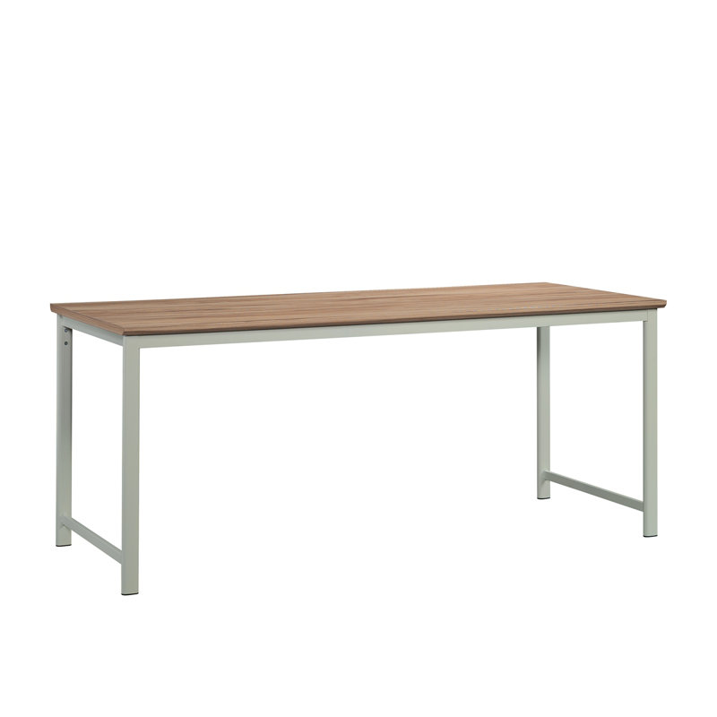 Desk W/Return, Brown Finish